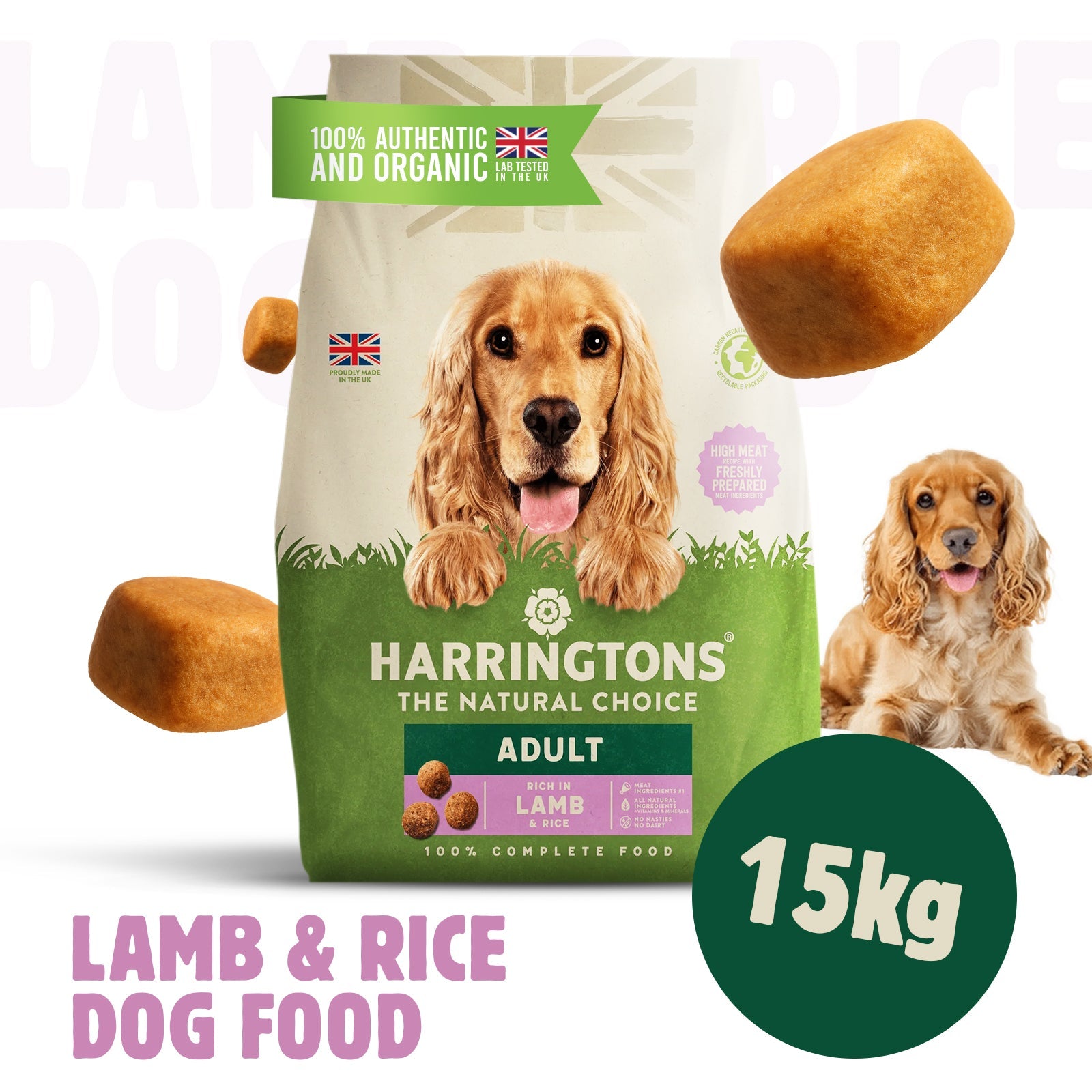 Harringtons Lamb & Rice 15kg